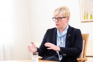 Premjerė: krizės Lietuvoje nėra, ekonomiką ištiks trumpalaikis kristelėjimas (interviu)