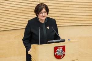 L. Graužinienė apie draudimą kalbėtis Seimo salėje: tai – neįgyvendinama