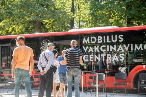 Mobilus skiepų autobusas kitą savaitę kauniečių lauks devyniose stotelėse