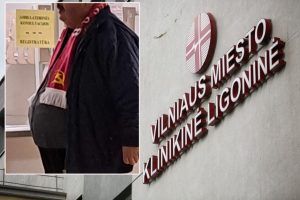 Sovietinę simboliką dėvėjęs Vilniaus ligoninės darbuotojas – policijos akiratyje: pradėtas tyrimas