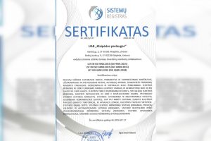 „Klaipėdos paslaugoms“ – ISO sertifikatas