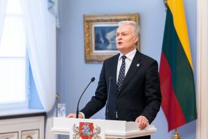 G. Nausėda dėl Ukrainos vilkikų blokados Lenkijos pasienyje: norisi daugiau noro spręsti problemas