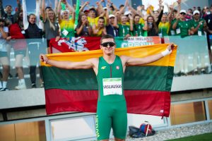 Lengvaatletis D. Vasiliauskas Europos jaunimo olimpiniame festivalyje iškovojo sidabrą