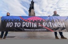 Rusams balsuojant prezidento rinkimuose, Vilniuje rengiamas protestas prieš V. Putiną