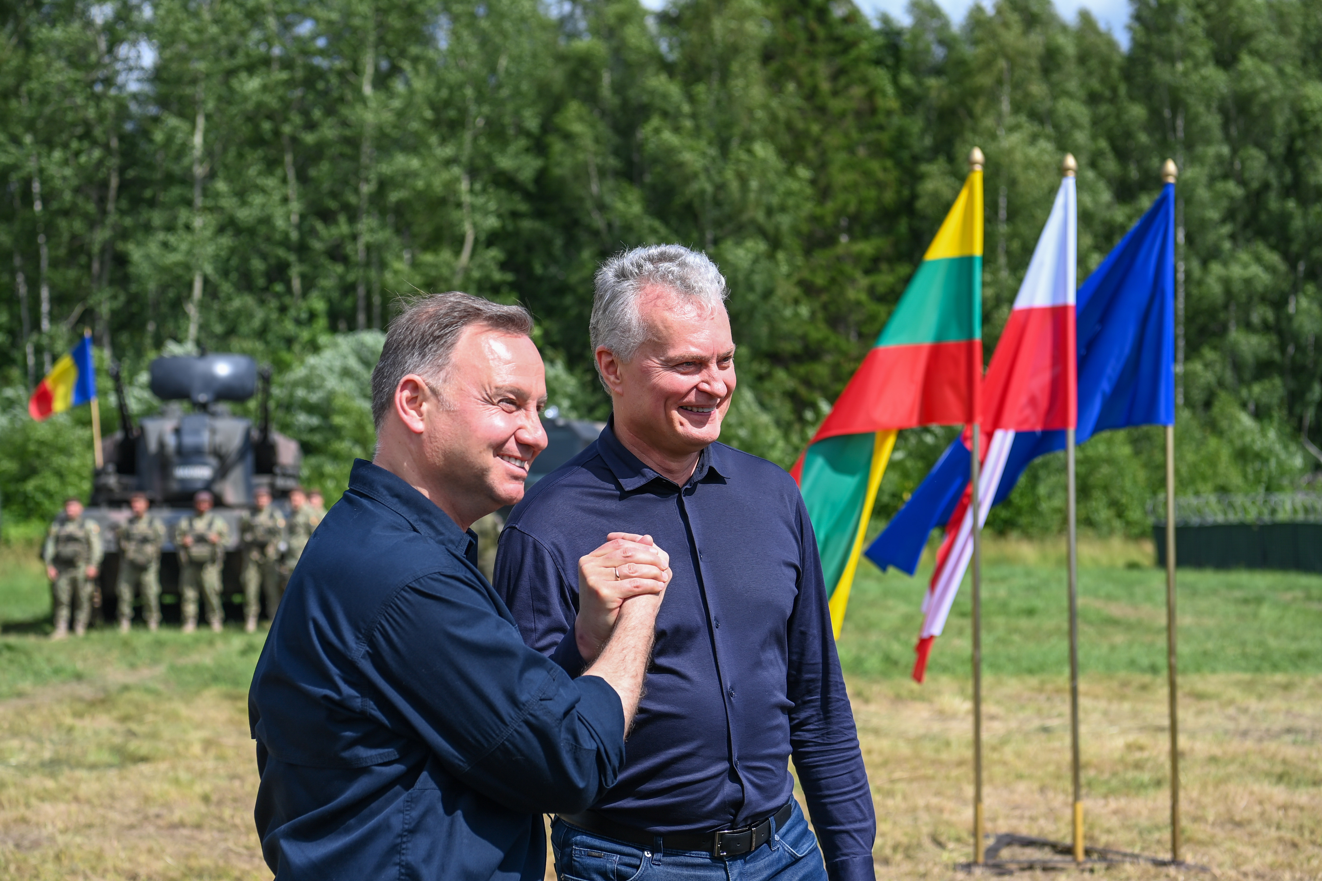 G. Nausėda w korytarzu Suwałki: Jedność Polski i Litwy to zła wiadomość dla agresora