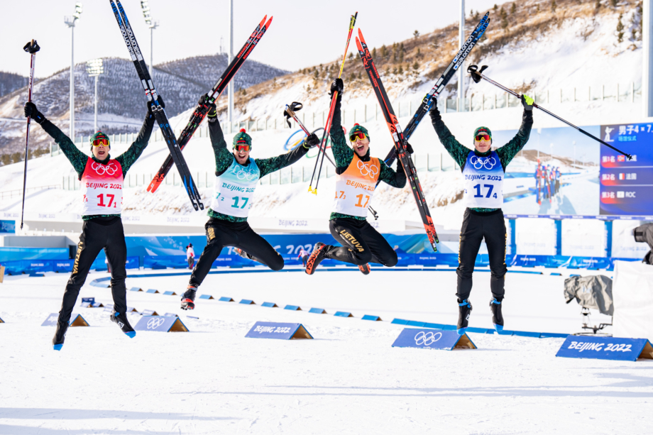 I den historiske olympiske stafetten for Litauen oppnådde skiskyttere et rekordresultat for landet vårt