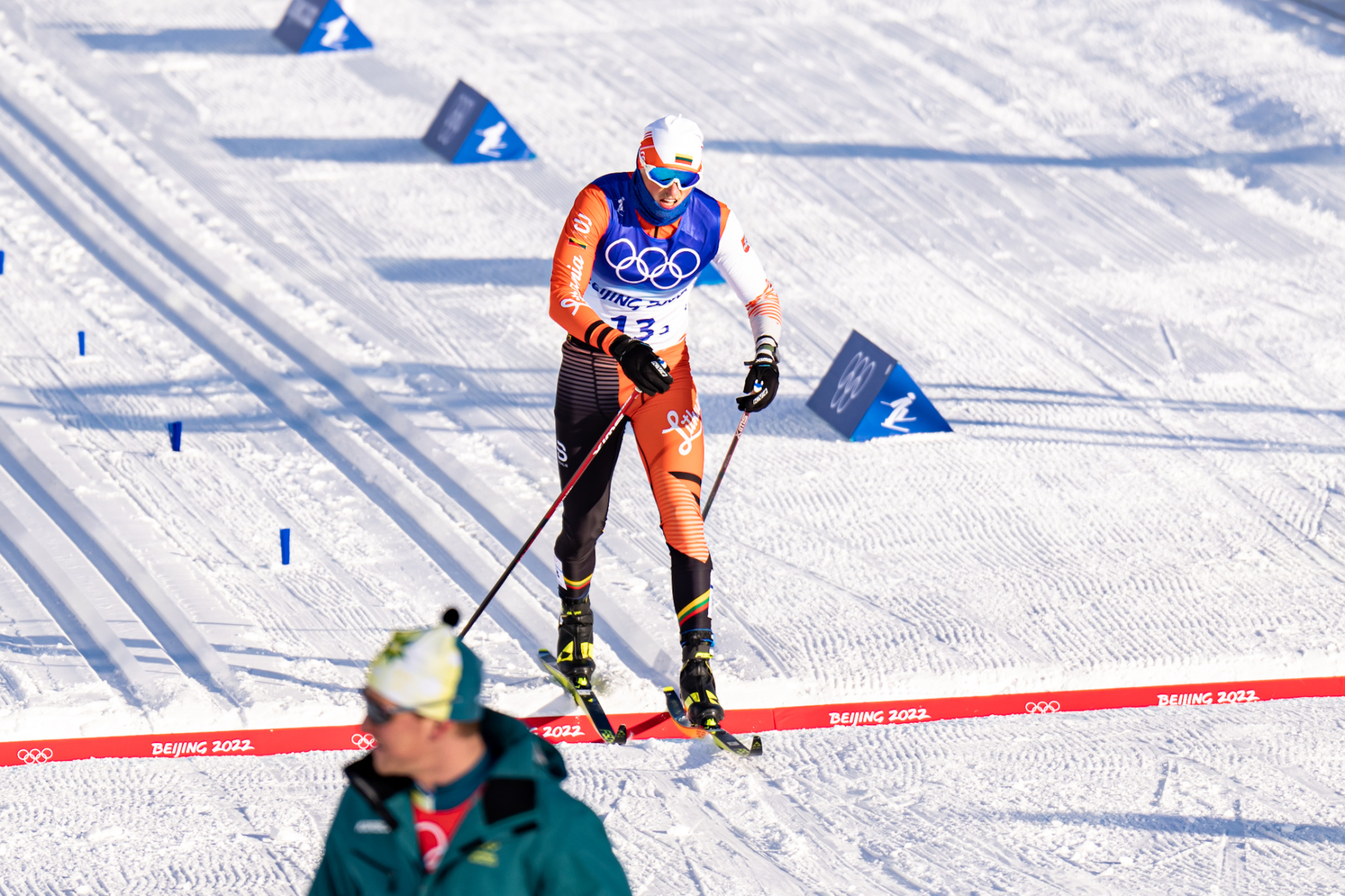 Litauiske skiløpere forlot kreftene sine i teamsprintbakken