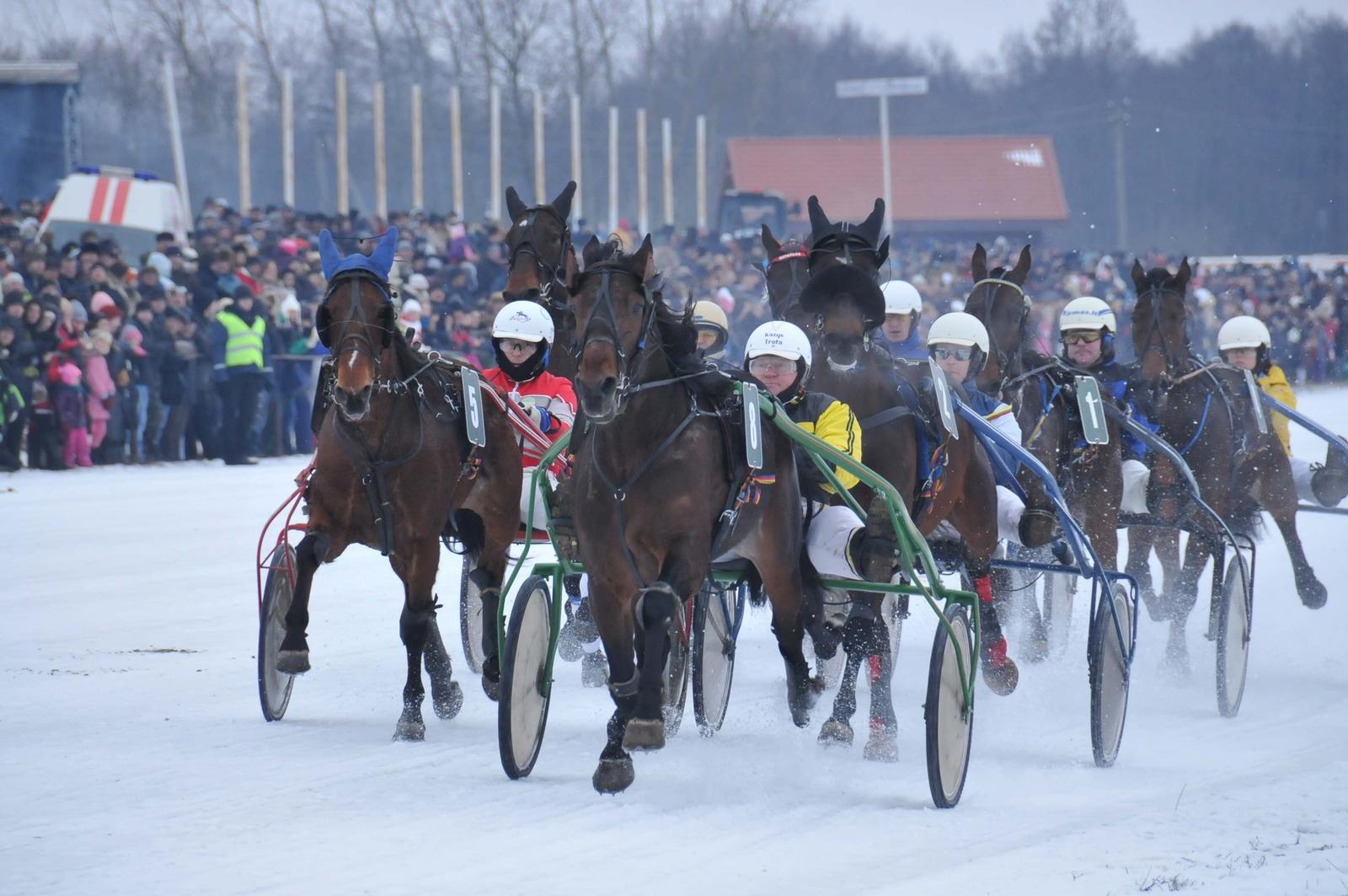 Prie Legendomis Apipinto Ezero Tradicinės Zirgų Lenktynės Kl Lt