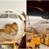 Kruša smarkiai apgadino „Austrian Airlines“ keleivinį lėktuvą