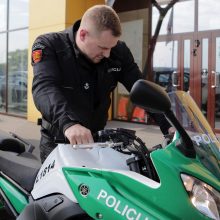 Policija įsigijo naują motociklą
