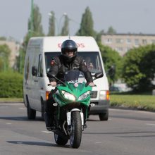 Policija įsigijo naują motociklą