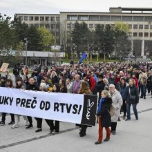 Slovakijos parlamentas pritarė visuomeninio transliuotojo išformavimui