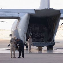 JAV į Egiptą išsiuntė tris karinius orlaivius su humanitarine pagalba Gazos Ruožui