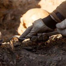 Ignalinos rajone rasta žmogaus kaukolė ir kaulų fragmentai
