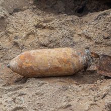 Panevėžio rajone rastas artilerijos sviedinys