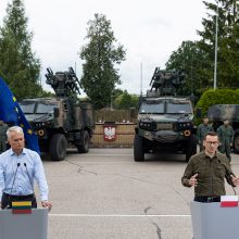 G. Nausėda Lenkijoje: reikia ruoštis uždaryti sieną su Baltarusija, jei situacija blogėtų