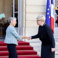 I. Šimonytė su Prancūzijos premjere aptarė paramą Ukrainai, energetinį saugumą