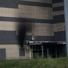Gausios ugniagesių pajėgos lėkė prie Vilniuje esančio vandens parko: apdegė pastato siena