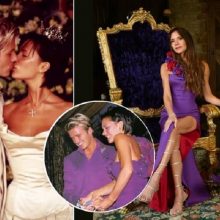Beckhamai švenčia 25-ąsias vestuvių metines: nepaseno nei meilė, nei vestuviniai drabužiai