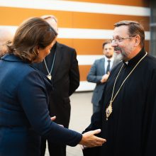D. Nausėdienė susitiko su Ukrainos graikų apeigų katalikų bažnyčios vadovu