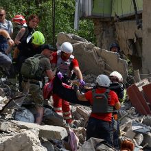 JT Saugumo Taryba rinksis į posėdį dėl rusų smūgio vaikų ligoninei Kyjive