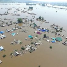 Rusijos Irkutsko sritį nuniokojusių potvynių aukų padaugėjo iki 12
