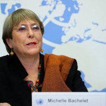 JT žmogaus teisių komisarė M. Bachelet pradeda vizitą Kinijoje
