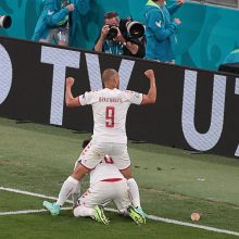 Danija triumfuoja: sutriuškino Rusijos futbolininkus ir iškopė į aštuntfinalį