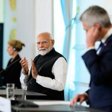 Per vizitą Austrijoje Indijos premjeras N. Modi pareiškė pasirengęs padėti atkurti taiką Ukrainoje