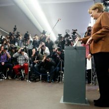 Vokietijos parlamento rinkimuose trečiąkart pergalę švenčia A. Merkel