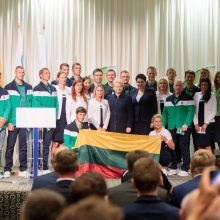 Lietuvos olimpiečių išlydėtuvėse – ir liūdesio gaida