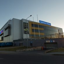 Ant „Siemens“ arenos nušvito didžiausi lauko ekranai Vilniuje