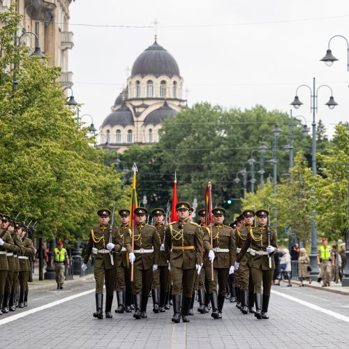 Valstybės vėliavos pakėlimo ceremonija  © P. Peleckio / BNS nuotr.