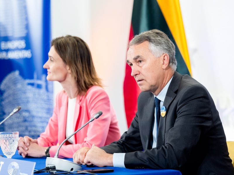 Viktorija Čmilytė-Nielsen ir Petras Auštrevičius po EP rinkimų