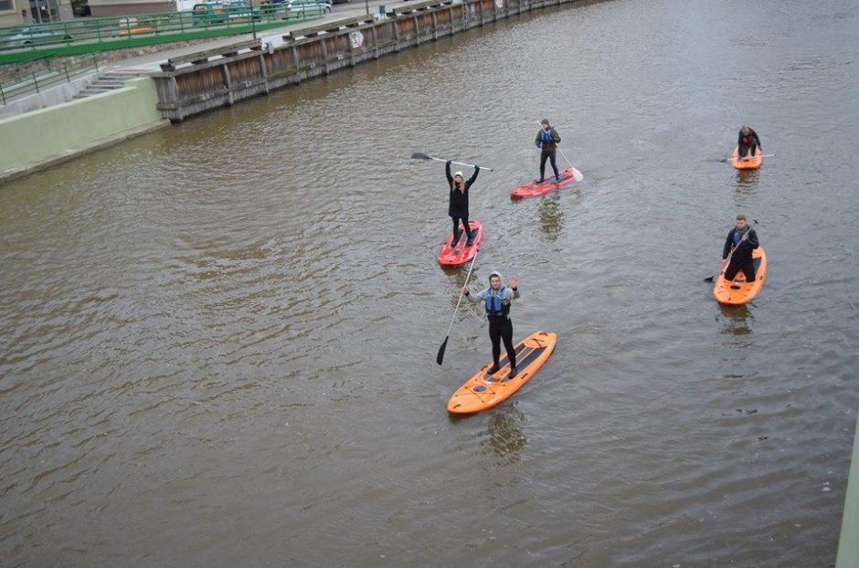 Klaipėdiečių iššūkis – plaukimas Danės upe