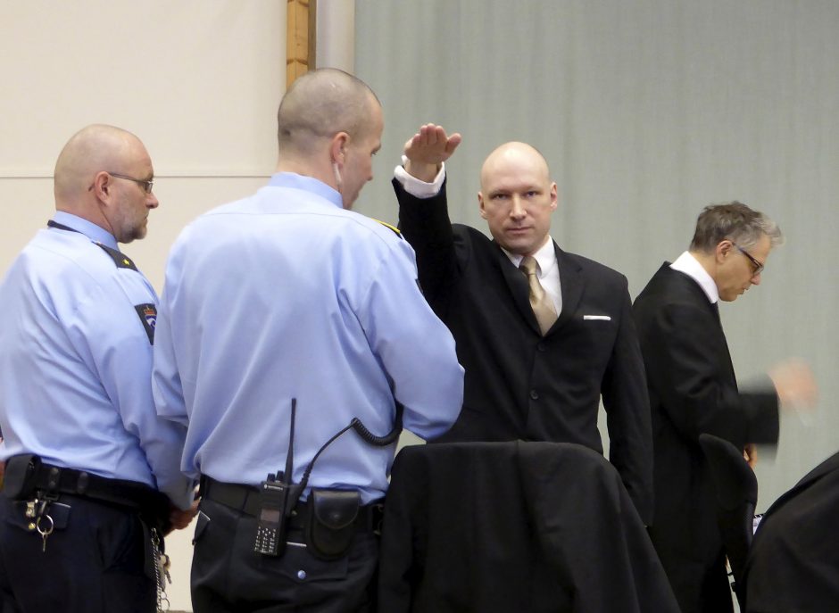 A. B. Breiviko skundo dėl kalinimo sąlygų teismas nesvarstys
