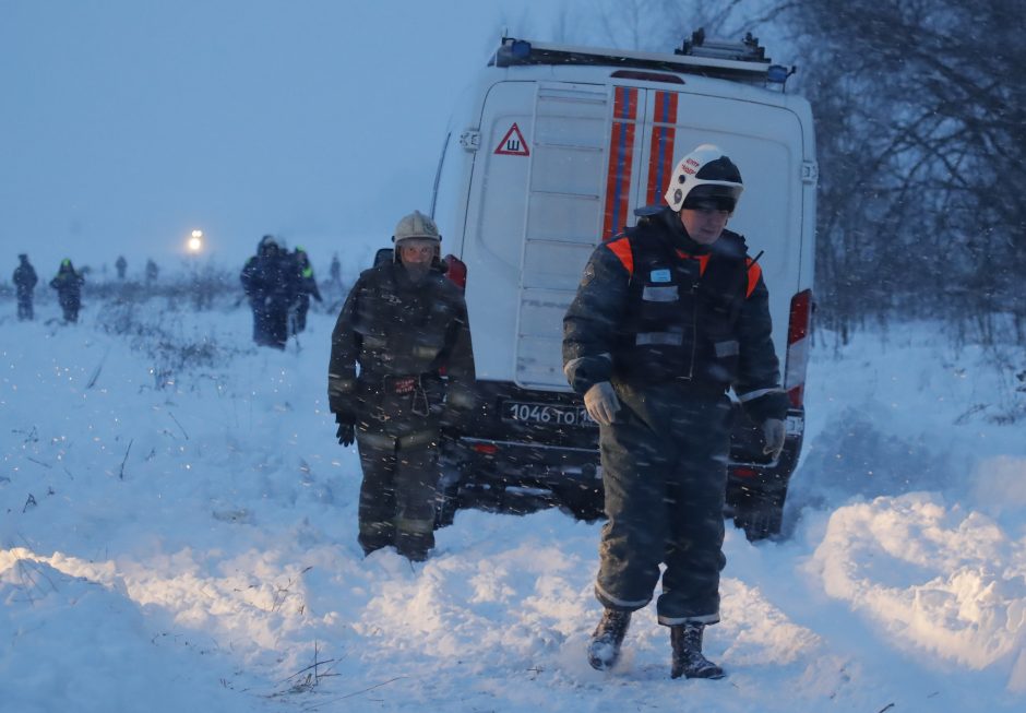 Keleivinio lėktuvo katastrofa Rusijoje: rasta antra juodoji dėžė