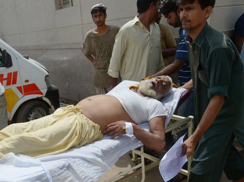 Pakistane dėl didelių karščių mirė jau per 1 tūkst. žmonių