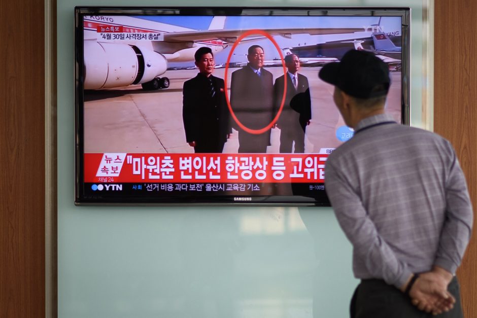 Šiaurės Korėjoje iš priešlėktuvinio kulkosvaidžio sušaudytas gynybos vadas