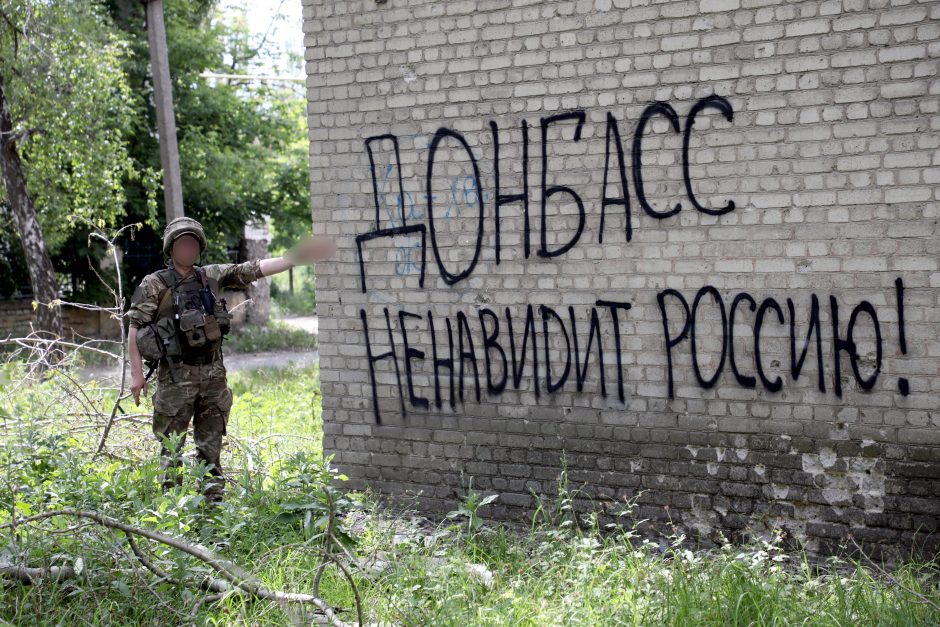 Rusija teigia užėmusi svarbaus Ukrainos Časiv Jaro miesto rajoną