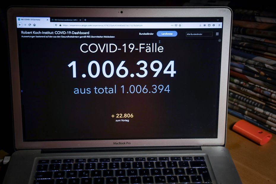 Vokietijoje patvirtinta per 1 mln. COVID-19 atvejų