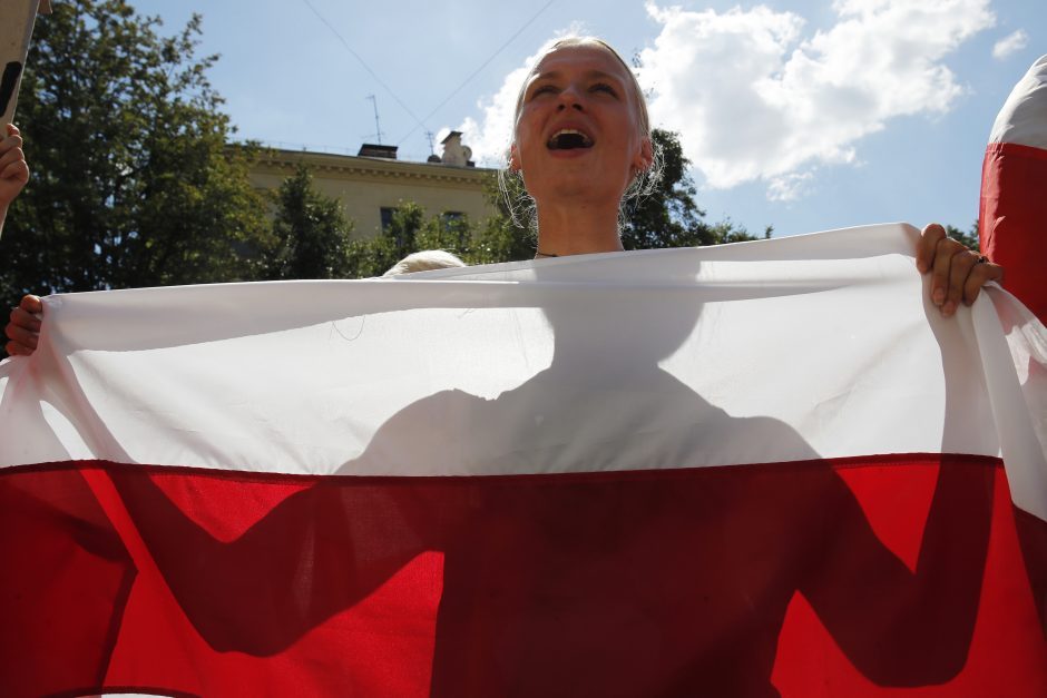 Klaipėda solidarizuojasi: apšvies pastatus Baltarusijos vėliavos spalvomis