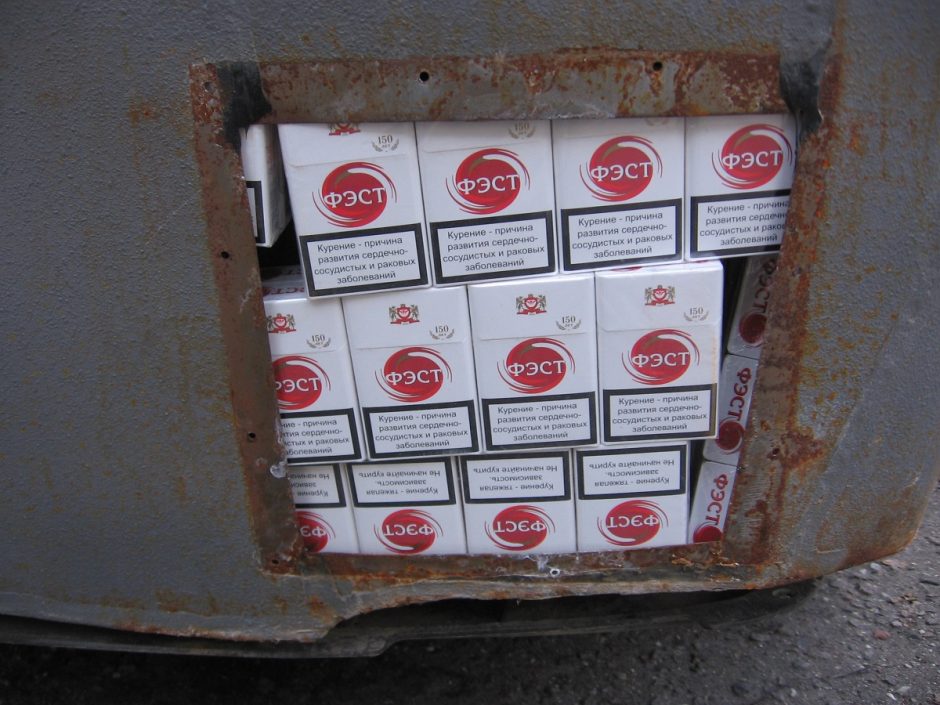 Pernai pasieniečių sulaikyta cigarečių kontrabanda – didžiausia per du dešimtmečius