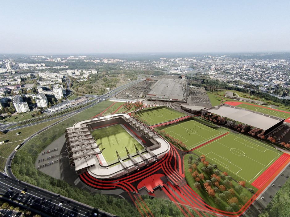 Uždegta žalia šviesa nacionaliniam stadionui: bus atidarytas 2022-aisiais