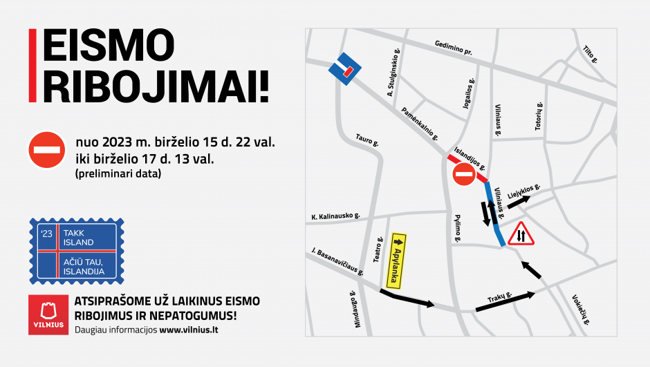 Vilniuje savaitgalį laukia gausybė renginių – bus eismo ribojimų