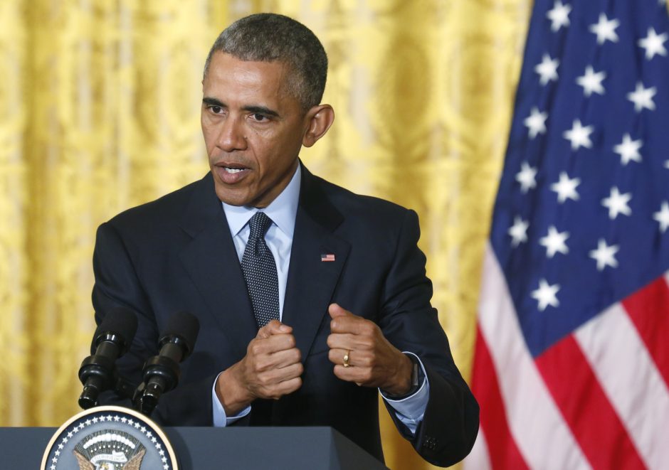 B. Obama įvardijo vienintelę galimybę užbaigti Izraelio ir Palestinos konfliktą