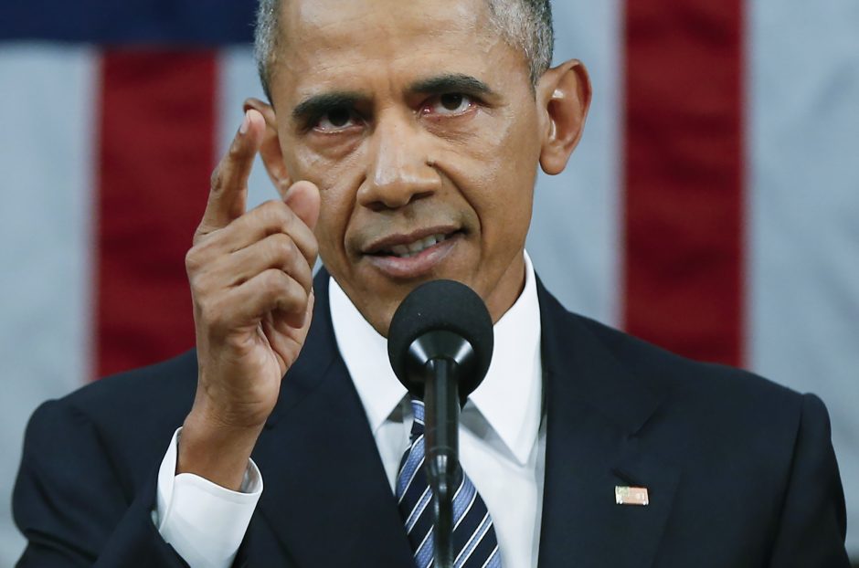 JAV prezidentas B. Obama rėžė savo paskutinę metinę kalbą