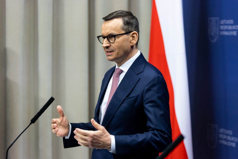 Lenkijos premjeras: ribojimai Ukrainos produktams įvesti ginant žemdirbių interesus