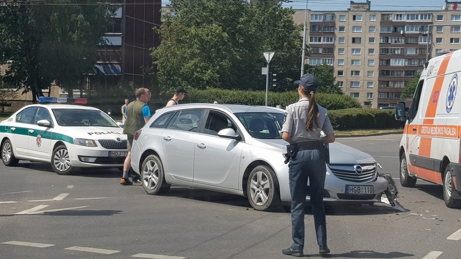 Per avariją Vilniuje nukentėjo moteris