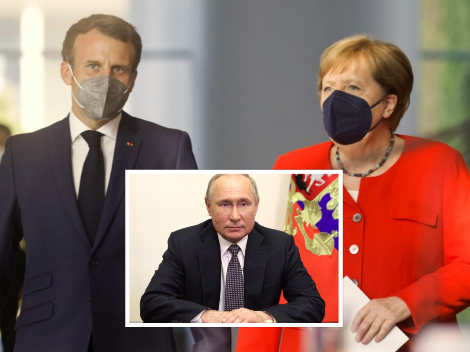 ES šalių lyderiai atmetė Vokietijos ir Prancūzijos idėją susitikti su V. Putinu